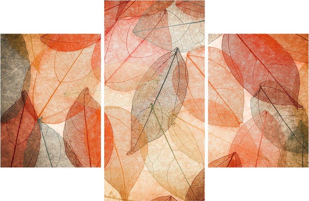 Obraz maľovaného jesenného lístia (90x60 cm)