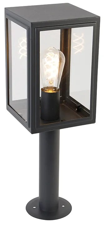Vonkajšia lampa na stĺp sivá 50 cm IP44 - Sutton