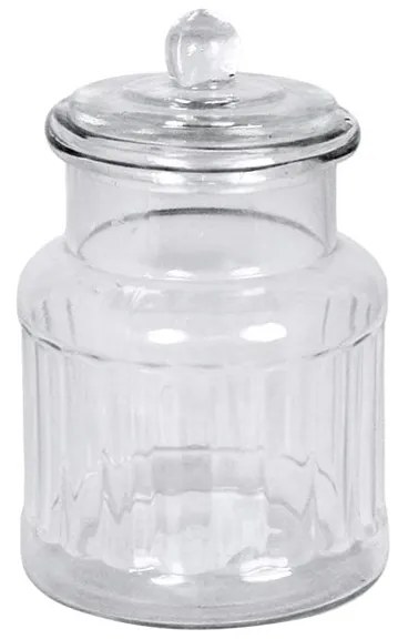 Strömshaga Sklenená miska s vekom Gustav Ribbed Small