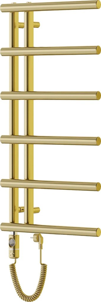 Mexen Jukon, elektrické vykurovacie teleso 988 x 500 mm, 600 W, zlatá lesklá, W116-0988-500-2600-50