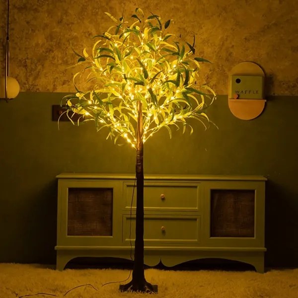 Aigostar - LED Solárna dekorácia 210xLED/3,5m IP65 teplá biela olive