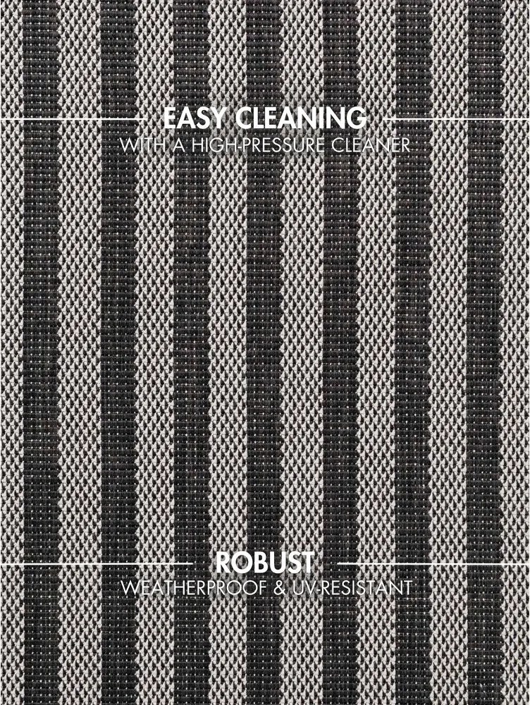 Čierny/krémovobiely vnútorný a vonkajší koberec 120x170 cm Haringey Linley – Ted Baker