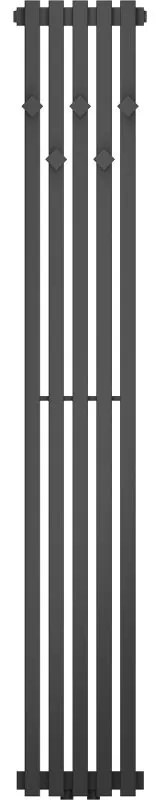 Mexen, Mexen Flux dekoratívny kúpeľňový radiátor 1500 x 240 mm, 450 W, antracit - W127-1500-240-00-66