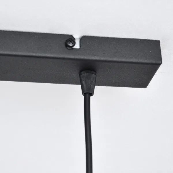 LED Luster na lanku VOLTA 2xE27/15W/230V čierna/zlatá