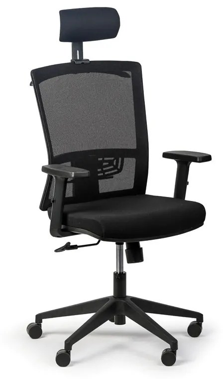 Kancelárska stolička FELIX 1+1 ZADARMO, čierna