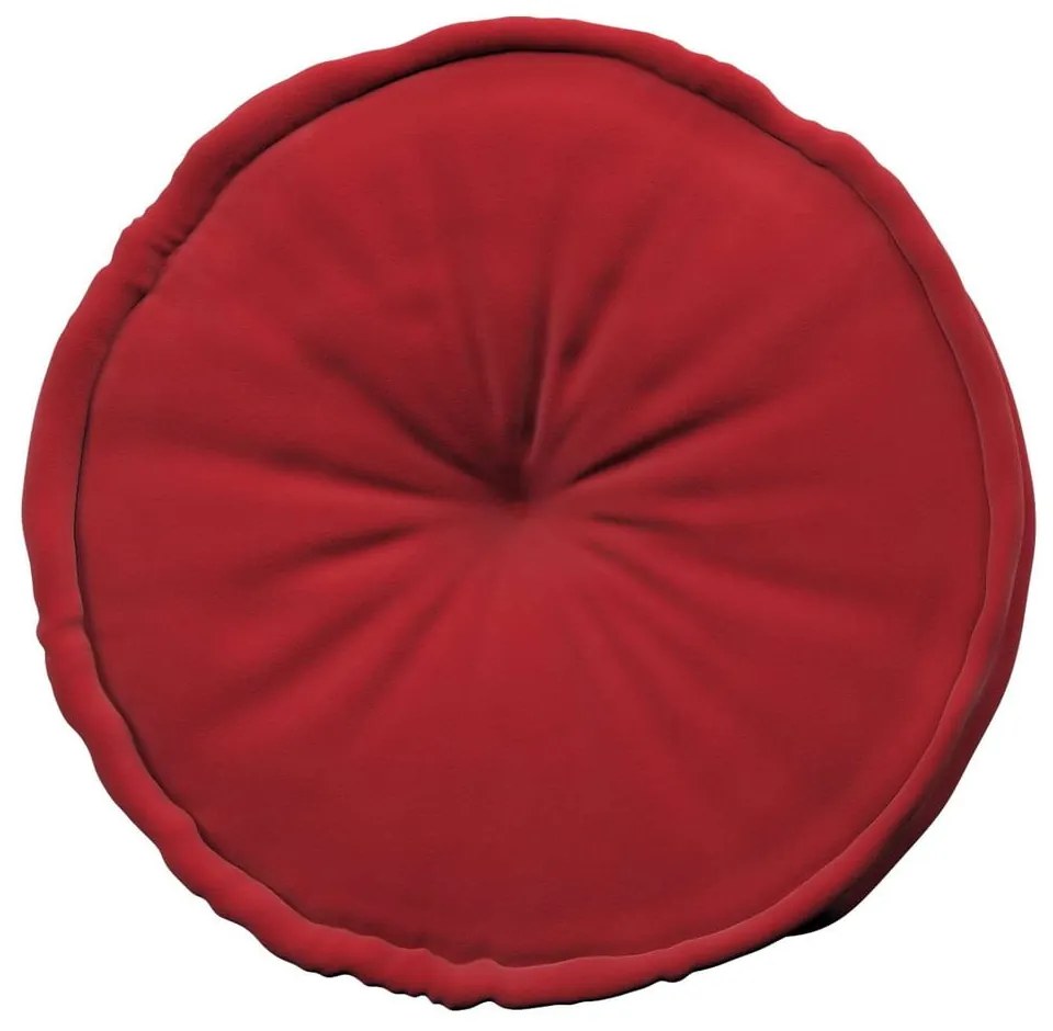 Červený sedací vak Posh Velvet - Yellow Tipi