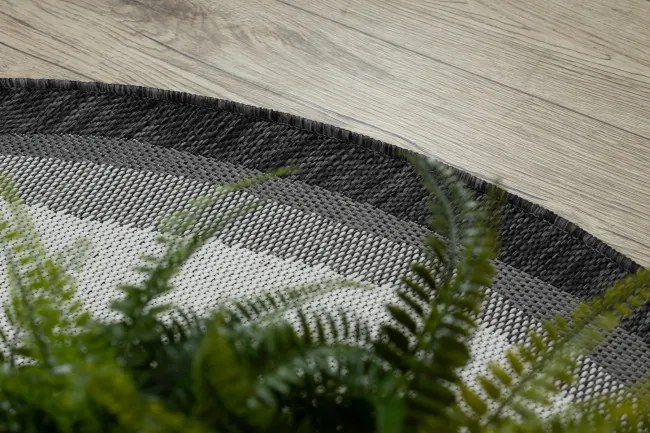 Koberec ORGANIC 2123 / krémový / čierny / naturálny