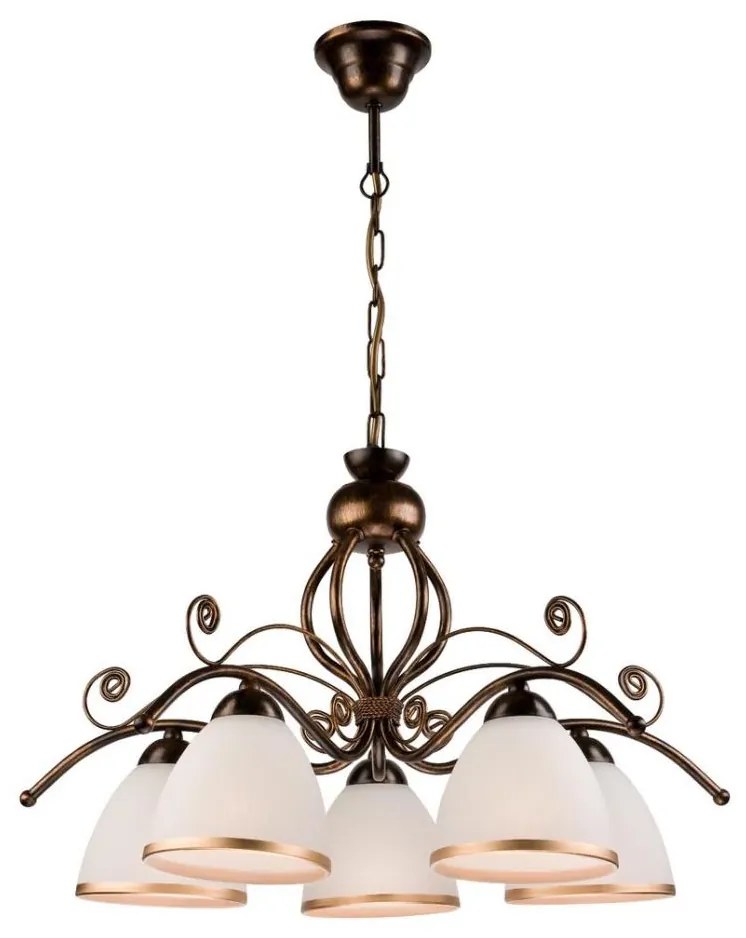 Luster na reťazi RETRO II 5xE27/60W/230V