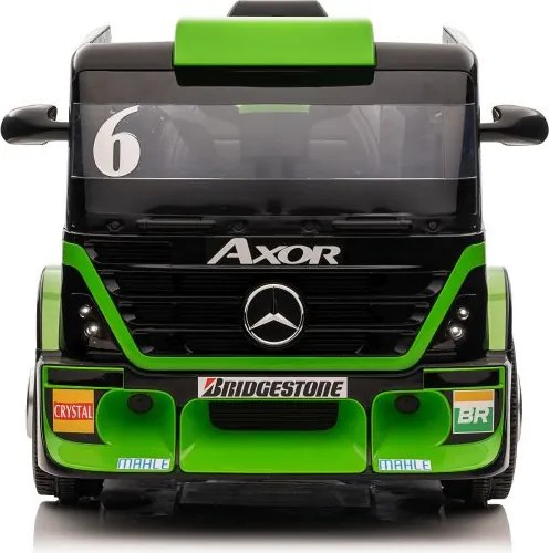 LEAN CARS Elektrické autíčko Mercedes s návesom XMX622B, LCD, zelené