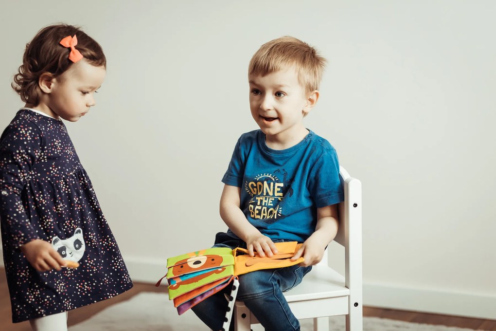 Mom’s Care - textilná knižka - Puzzle zvieratiek