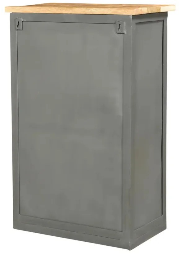 furniture-nabytek.cz - Masívna kúpeľňová nástenná skrinka Pinetown z mangového dreva, lakovaná, viacfarebná – 45×25×65 cm