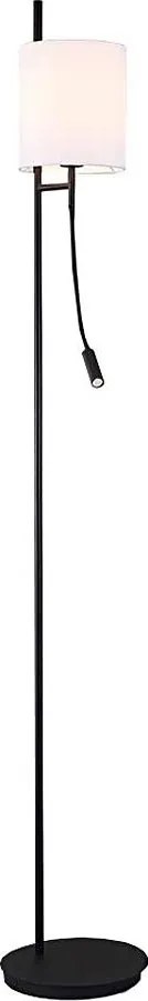 LED Stojacia lampa TOKYO 1xE27/40W/230V + LED/3W čierna/biela