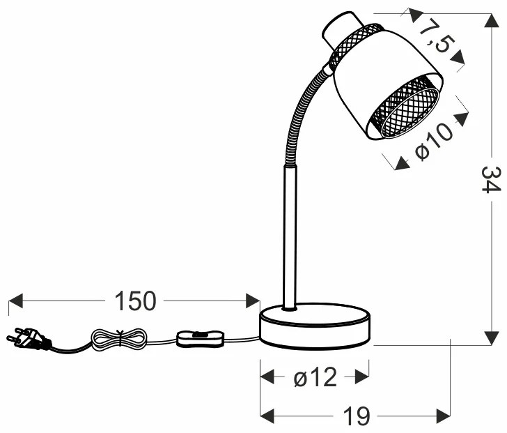 PROXIMA.store - Stolná lampa ALEKSANDRIA