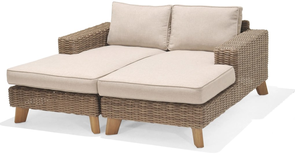 Záhradná ratanová sedačka/posteľ BAHAMAS