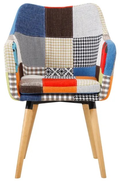 Farebný patchwork kreslo LANDOR