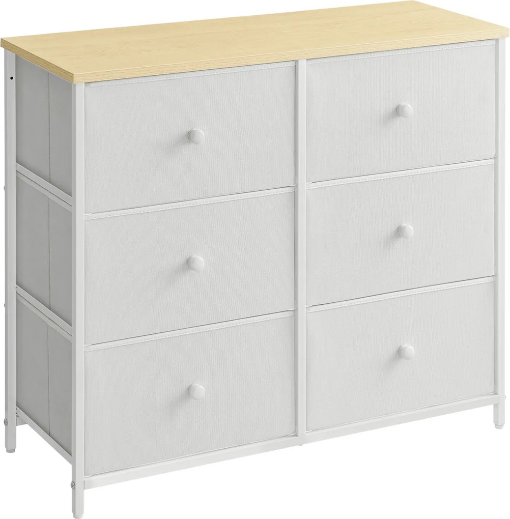 Komoda látková AUK-E1032 Farba: Biela