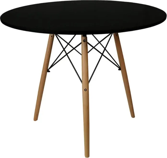 AKCIA Čierny jedálenský stôl OSLO 90x90 II. akosť