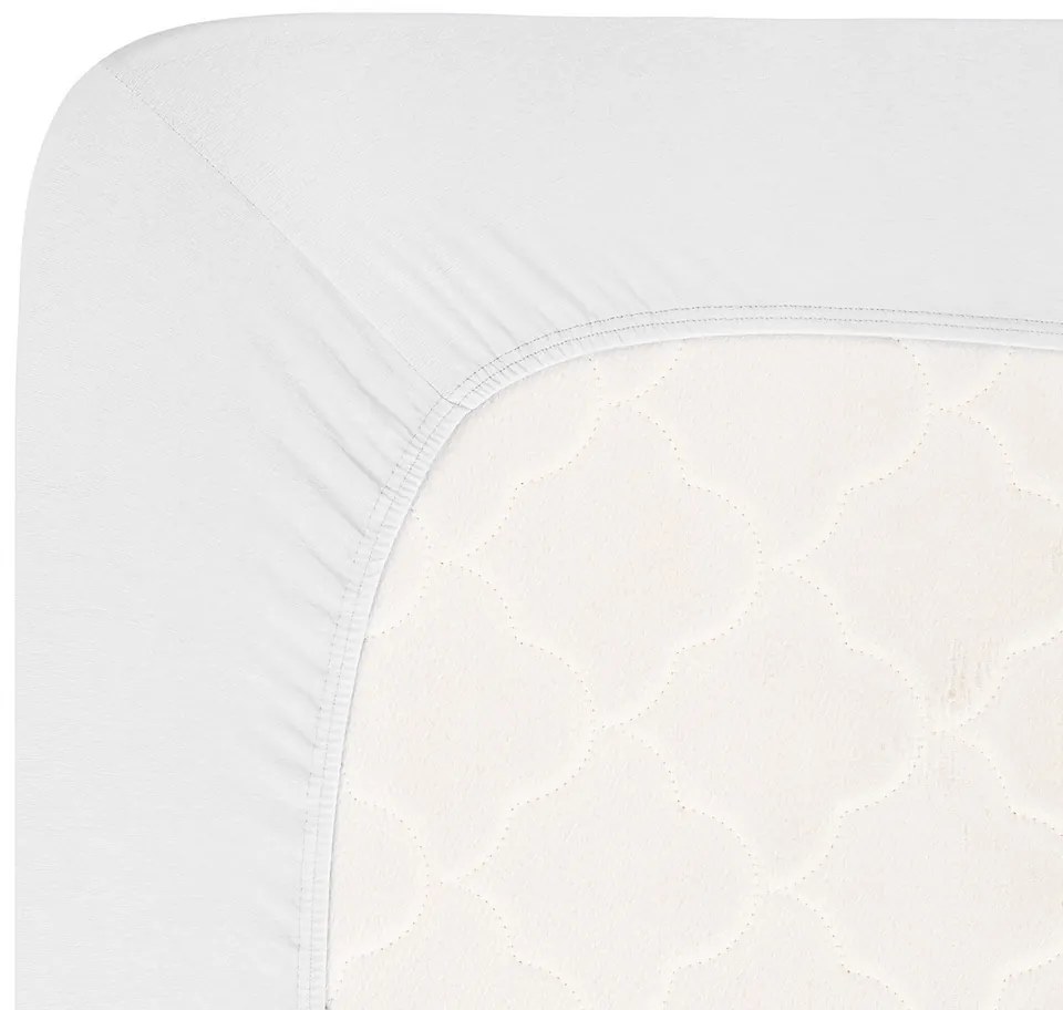 4Home jersey prestieradlo Luxury biela, 180 x 200 cm