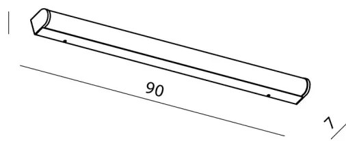 LED nástenné svietidlo Petra 90