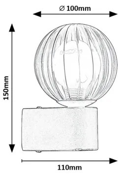 Rabalux 75021 - Vonkajšie nástenné svietidlo COLZAR 1xG9/3,5W/230V