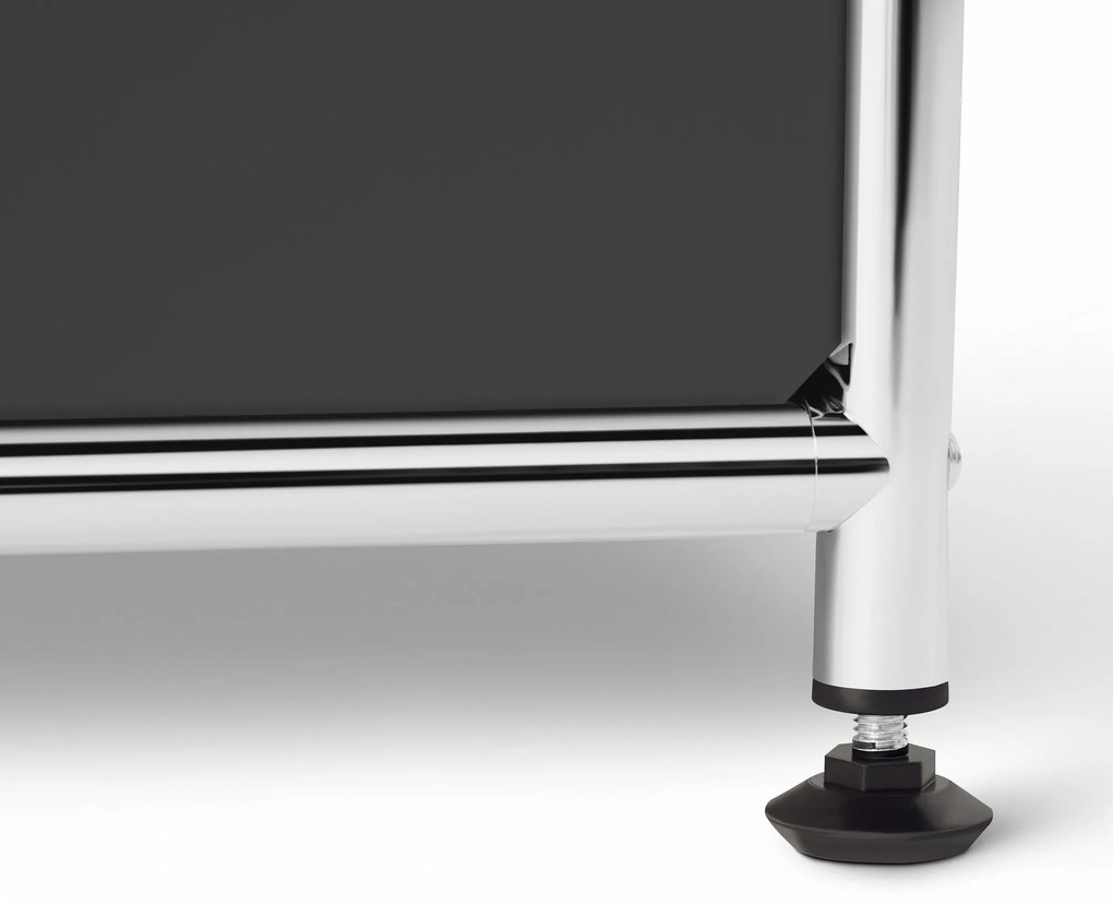 Veľká kovová komoda »CN3« so 6 výklopnými priehradkami, sivá