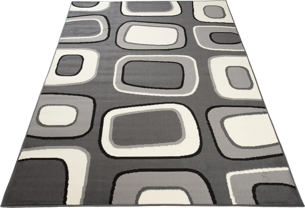 TA Koberec T965A TMAVO SIVÁ LACNÁ PP CRM Rozmer: 300x400 cm