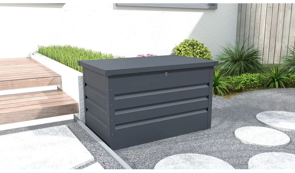 Záhradný box G21 Denver 280 L, plechový  antracitový 63900840