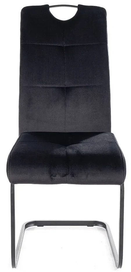 Jedálenská stolička Axo Velvet, čierna