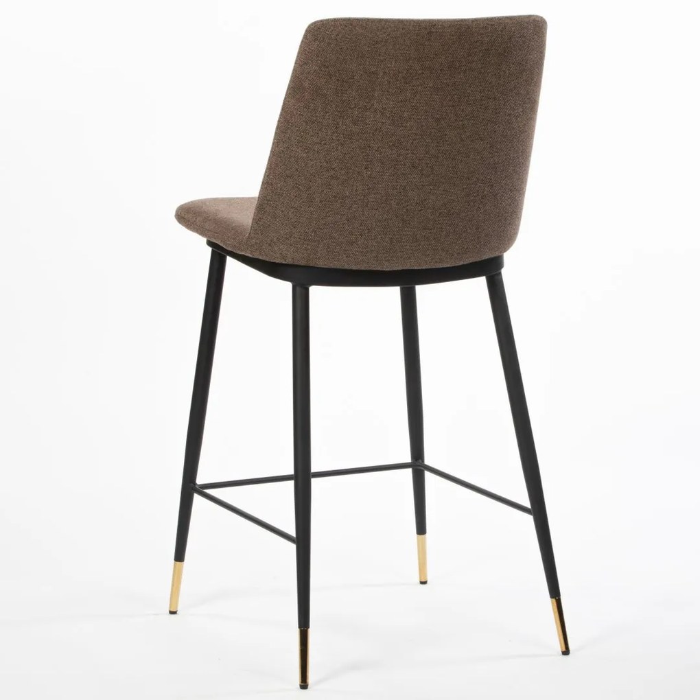 ROSSI BAR DARK BROWN ČALÚNENÁ BAROVÁ STOLIČKA brown