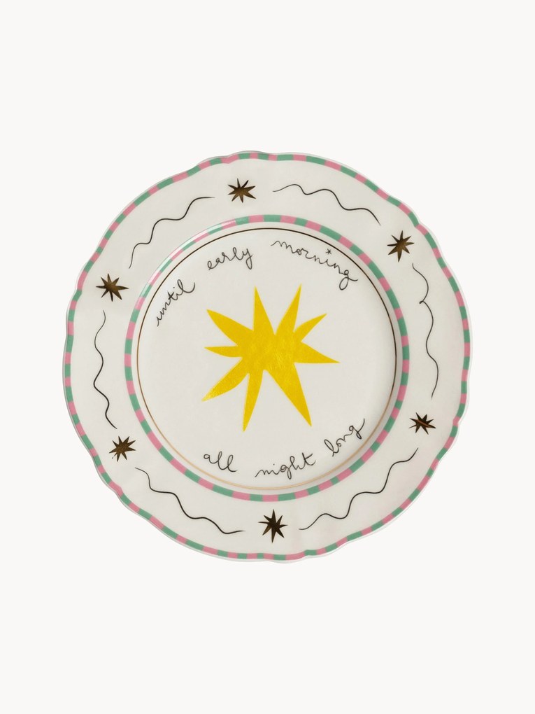 Ručne vyrobený raňajkový tanier z porcelánu Frutto Della Passione