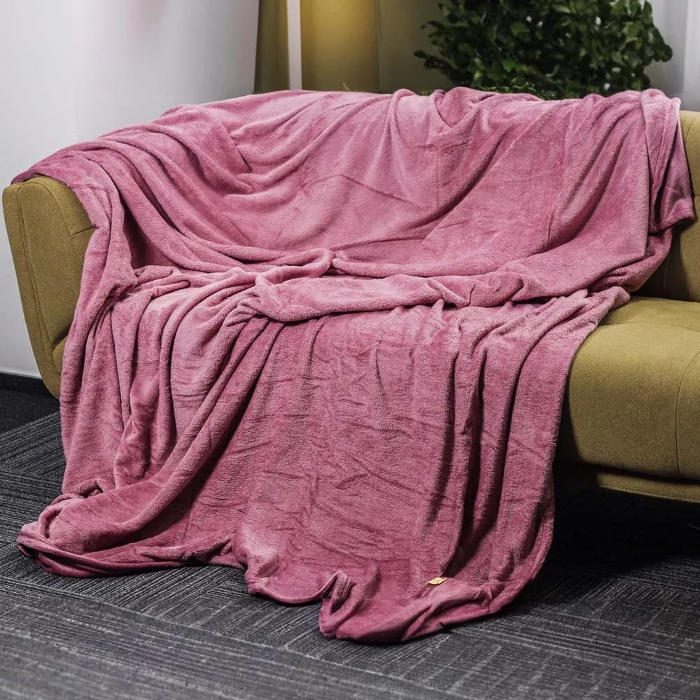 Home Elements Mikroflanelová deka, staroružová