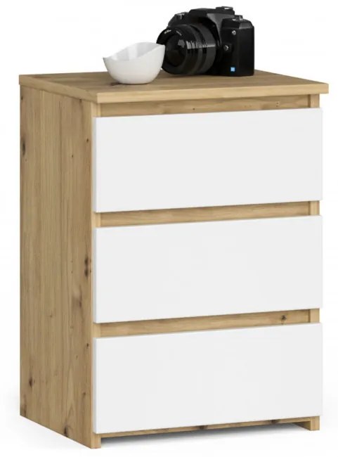 Nočný stolík CL3/40 dub artisan / biely