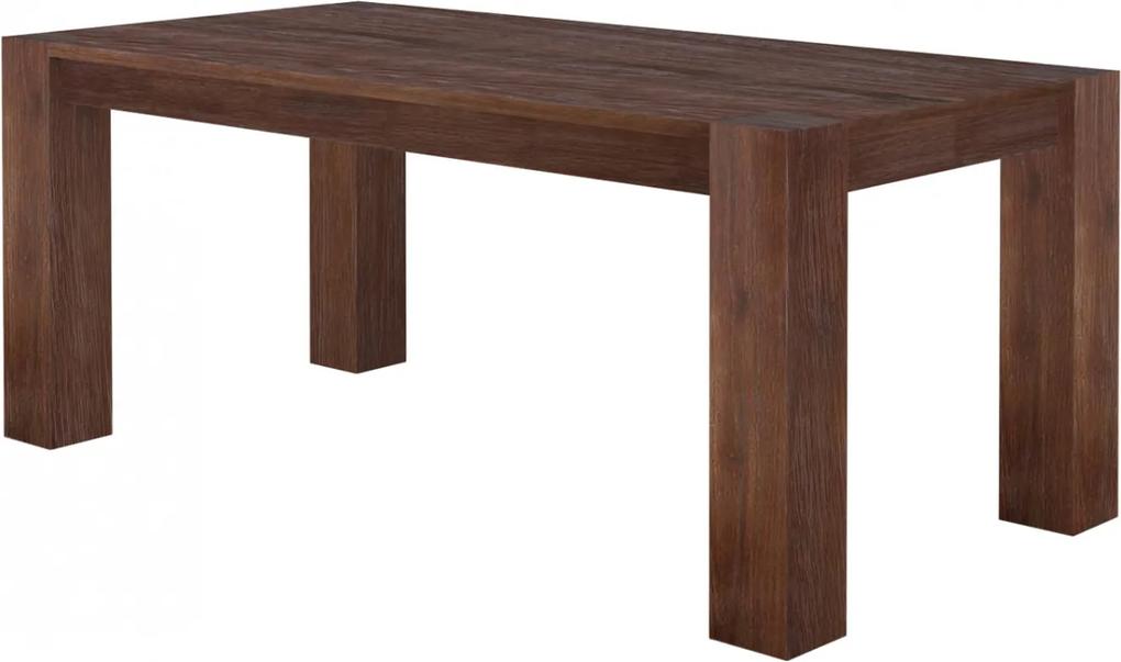 Jedálenský stôl Asiha, 220 cm, hnedá