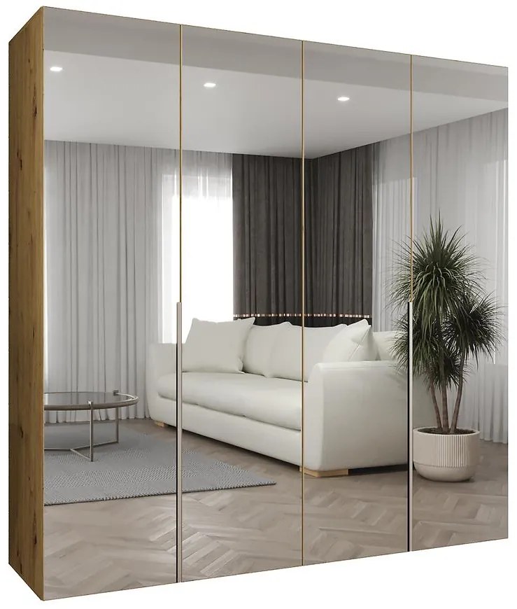 Skriňa Alicante III 200 artisan strieborný