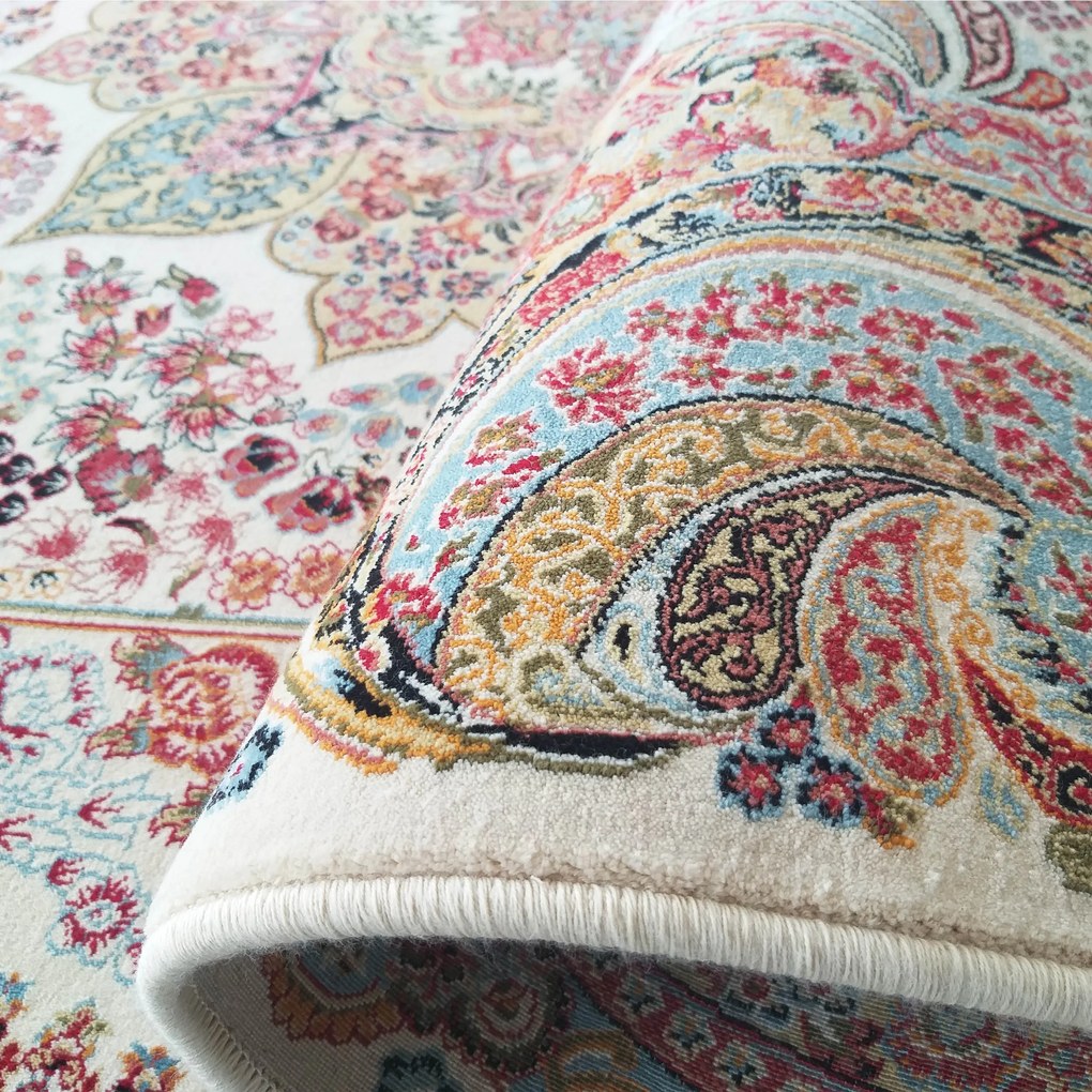 DY Prémiový koberec s exkluzívnym vzorom Pers 10 - krémová Rozmer: 150x230 cm