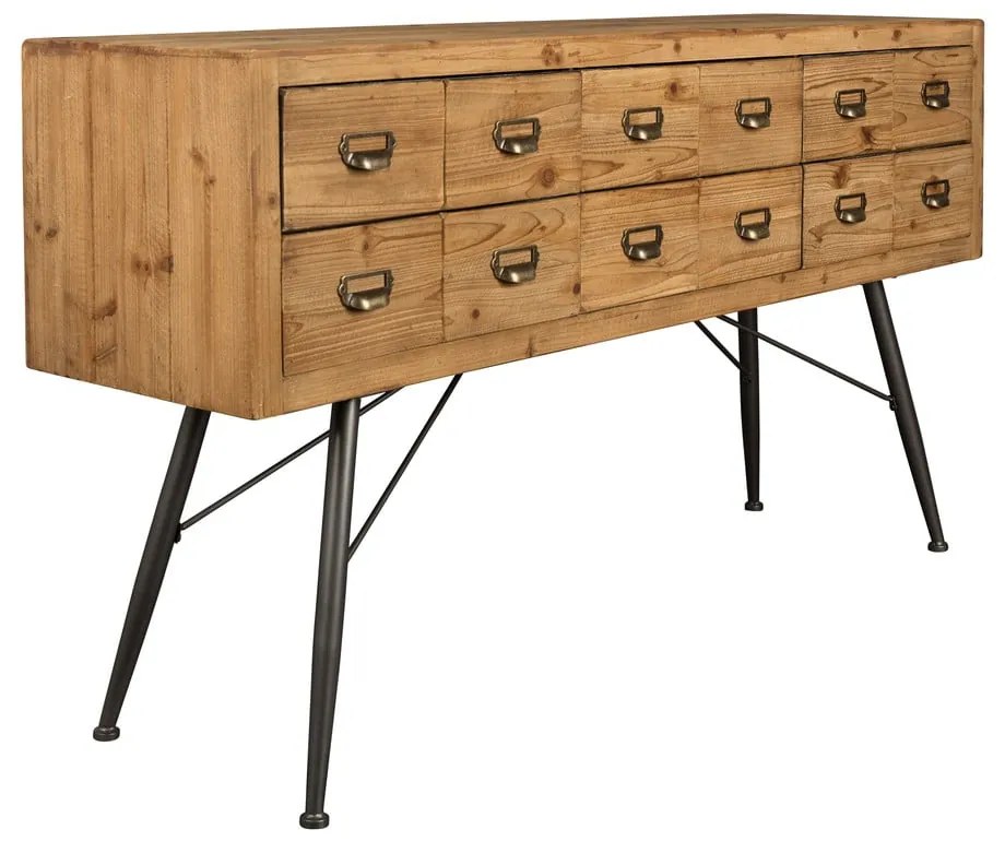 Drevená komoda Dutchbone Six, dĺžka 150 cm