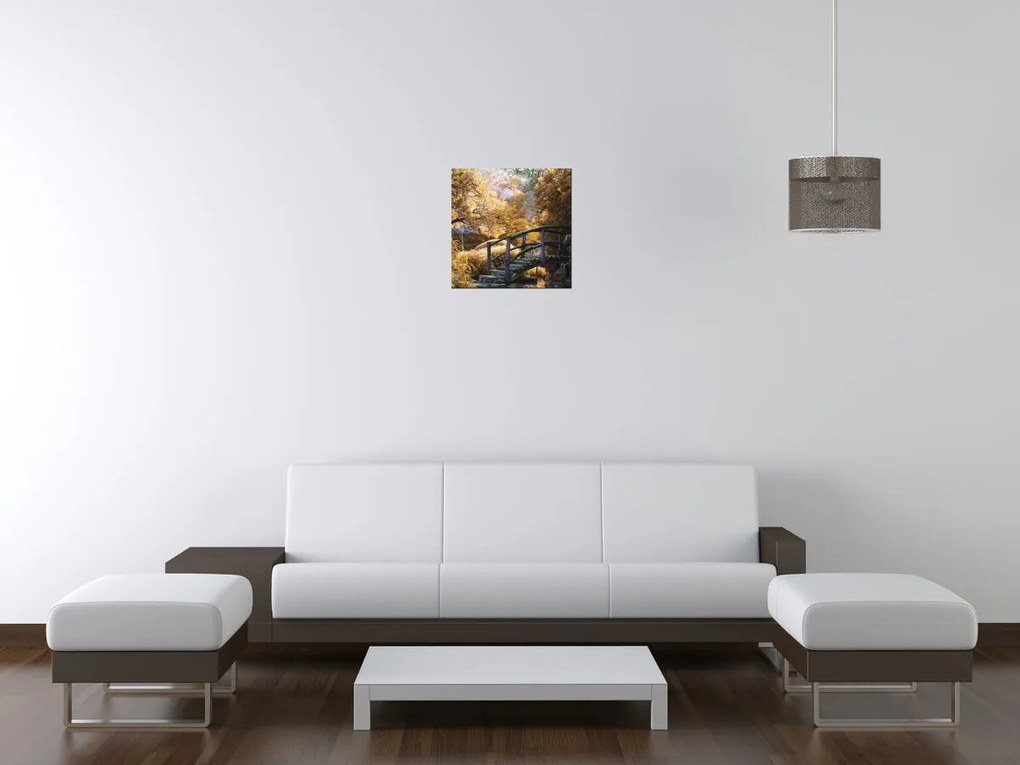 Gario Obraz na plátne Zlatá Japonská záhrada Rozmery: 30 x 30 cm