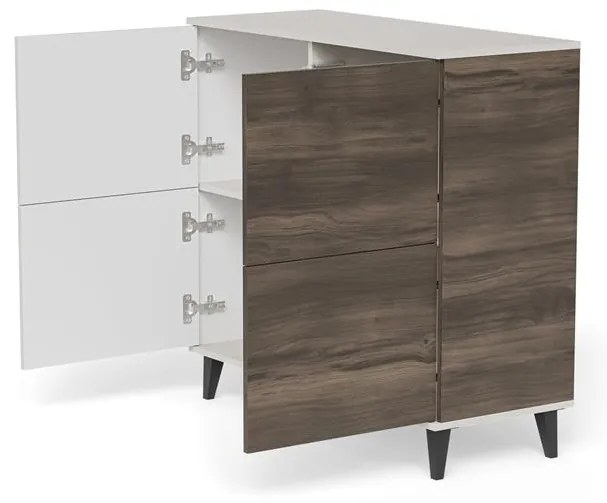 Komoda Náhodná 100 cm kašmír/orech