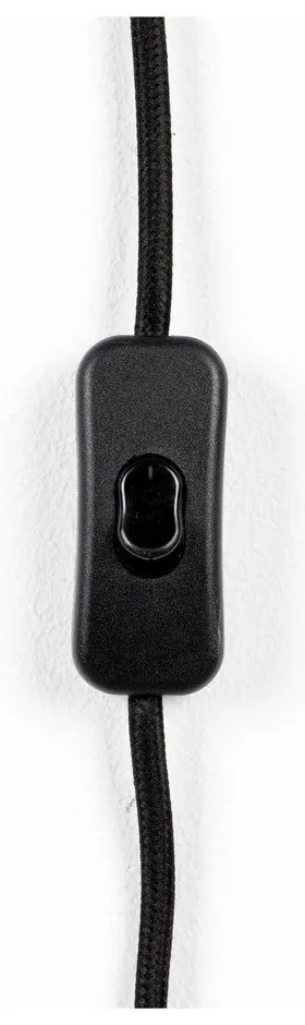 Čierna stolová lampa White Label Lena