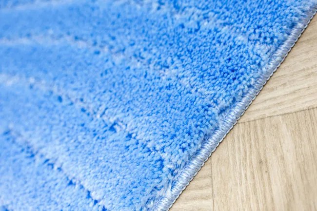 Kúpeľňový koberček Sara svetlomodrý, vlny