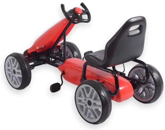 Šlapacia motokára POWER červená