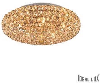 IDEAL LUX Stropné / nástenné svietidlo KING, zlaté