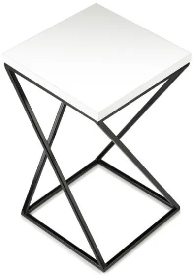 Stojan na kvetiny LOFT 40x24 cm čierna/biela