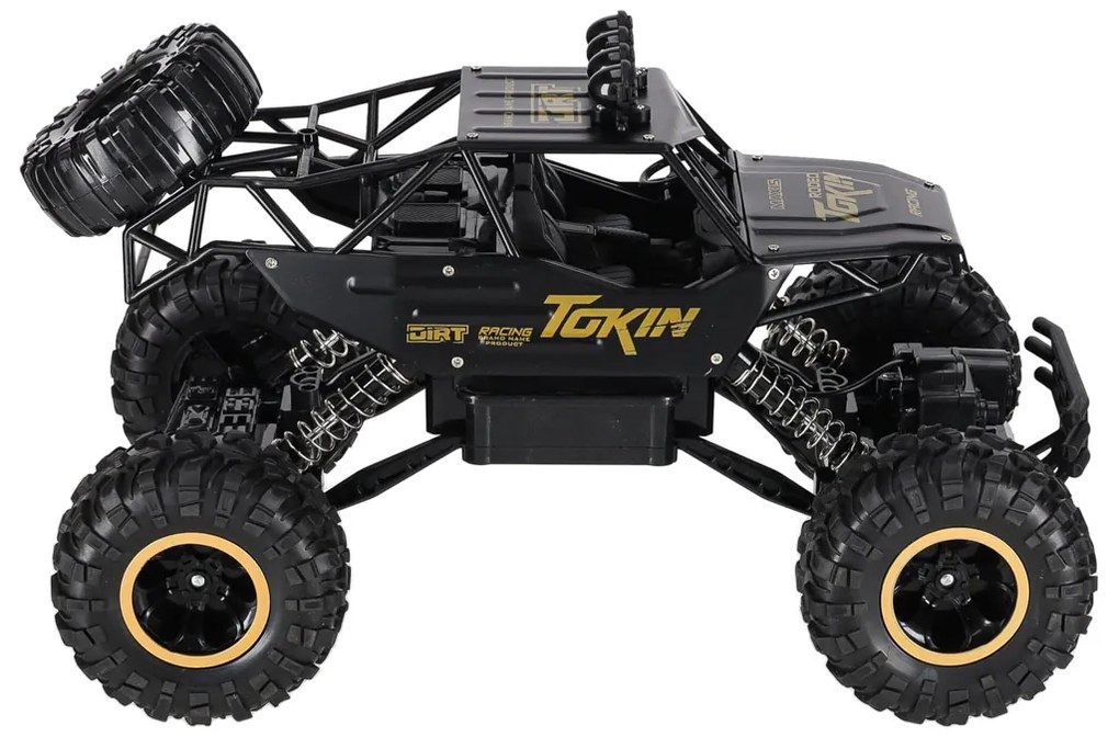 KIK RC Rock Crawler 1:12 4WD kovové 2.4 GHz diaľkovo ovládané terénne auto čierne