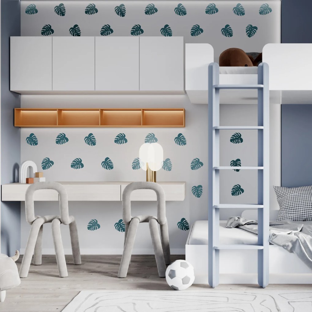 PIPPER. Textilná nálepka na stenu "Listy Monstery 2"