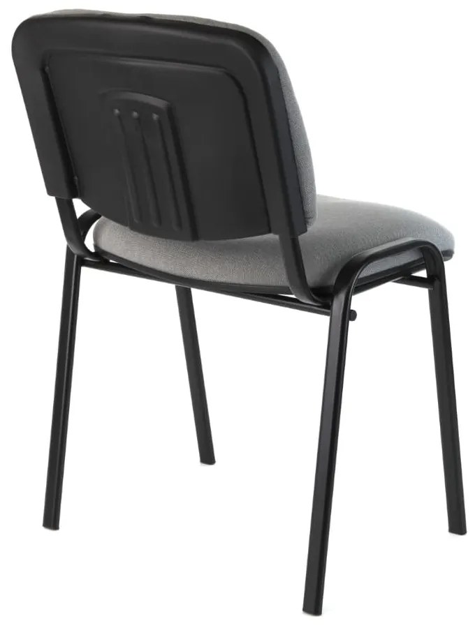 Konferenčná stolička Viva N, čierne nohy, sivá