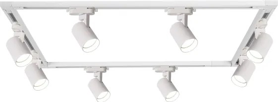 BRILAGI - Bodové svietidlo v lištovom systéme HUSKY 8xGU10/10W/230V 300 cm biela