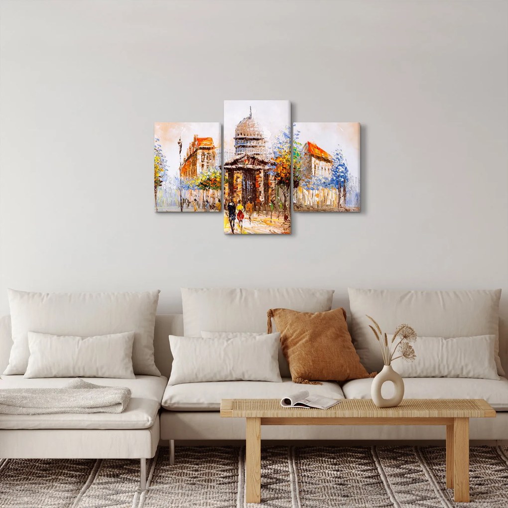 Obraz - Maľovaná mestská pamiatka (90x60 cm)