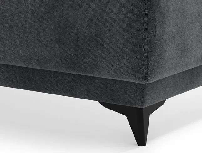 Postel Kalla 140x200 cm, tmavo šedá látka