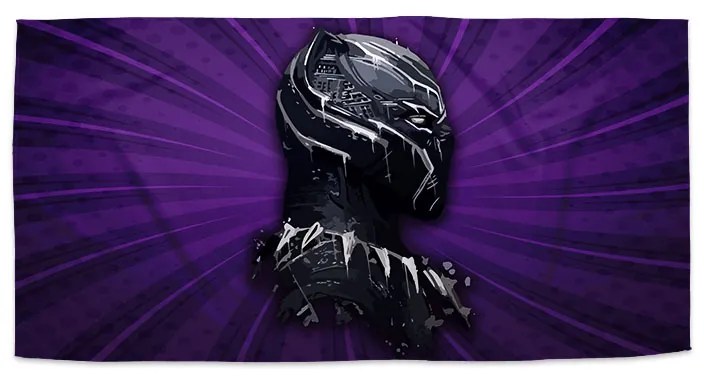 Sablio Uterák BLACK PANTHER z profilu Fialový - 30x50 cm